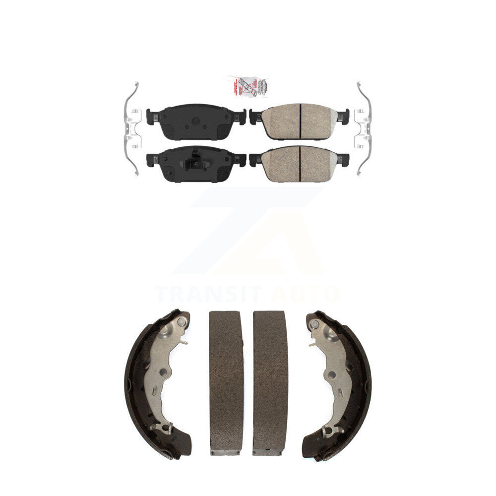 Ceramic Disc Brake Pads Front Rear Kit For 2013-2018 Ford Focus ST