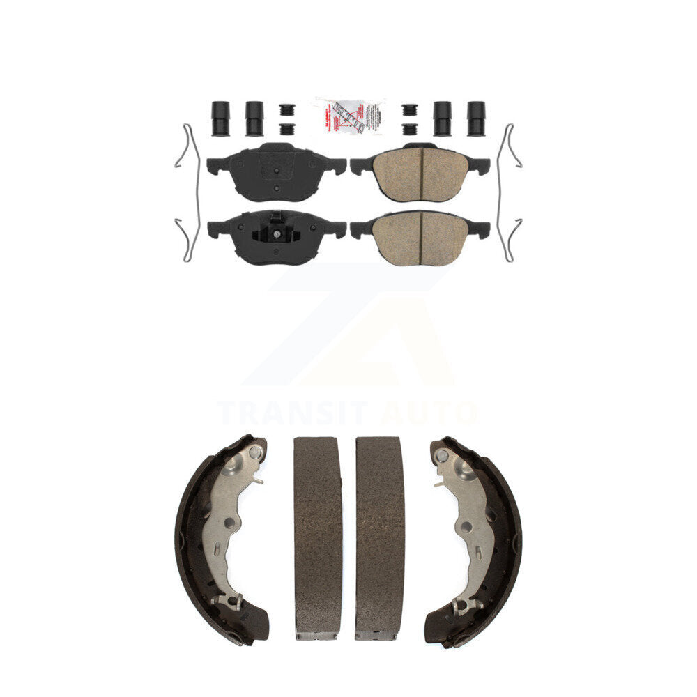 Ceramic Disc Brake Pads Front Rear Kit For Ford Focus