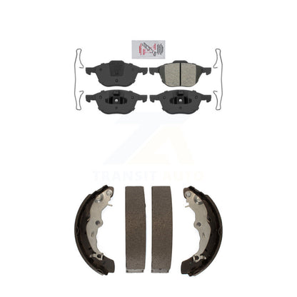 Semi-Metallic Disc Brake Pads Front Rear Kit For Ford Focus