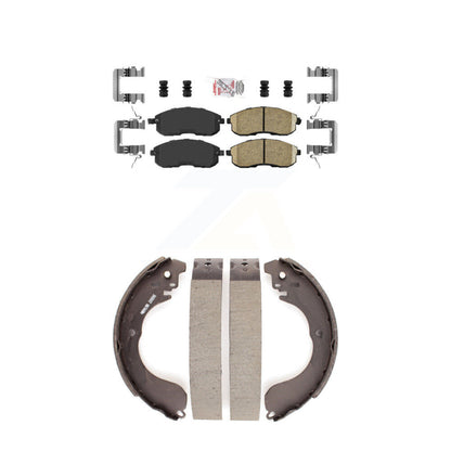 Ceramic Disc Brake Pads Front Rear Kit For Nissan Sentra Cube