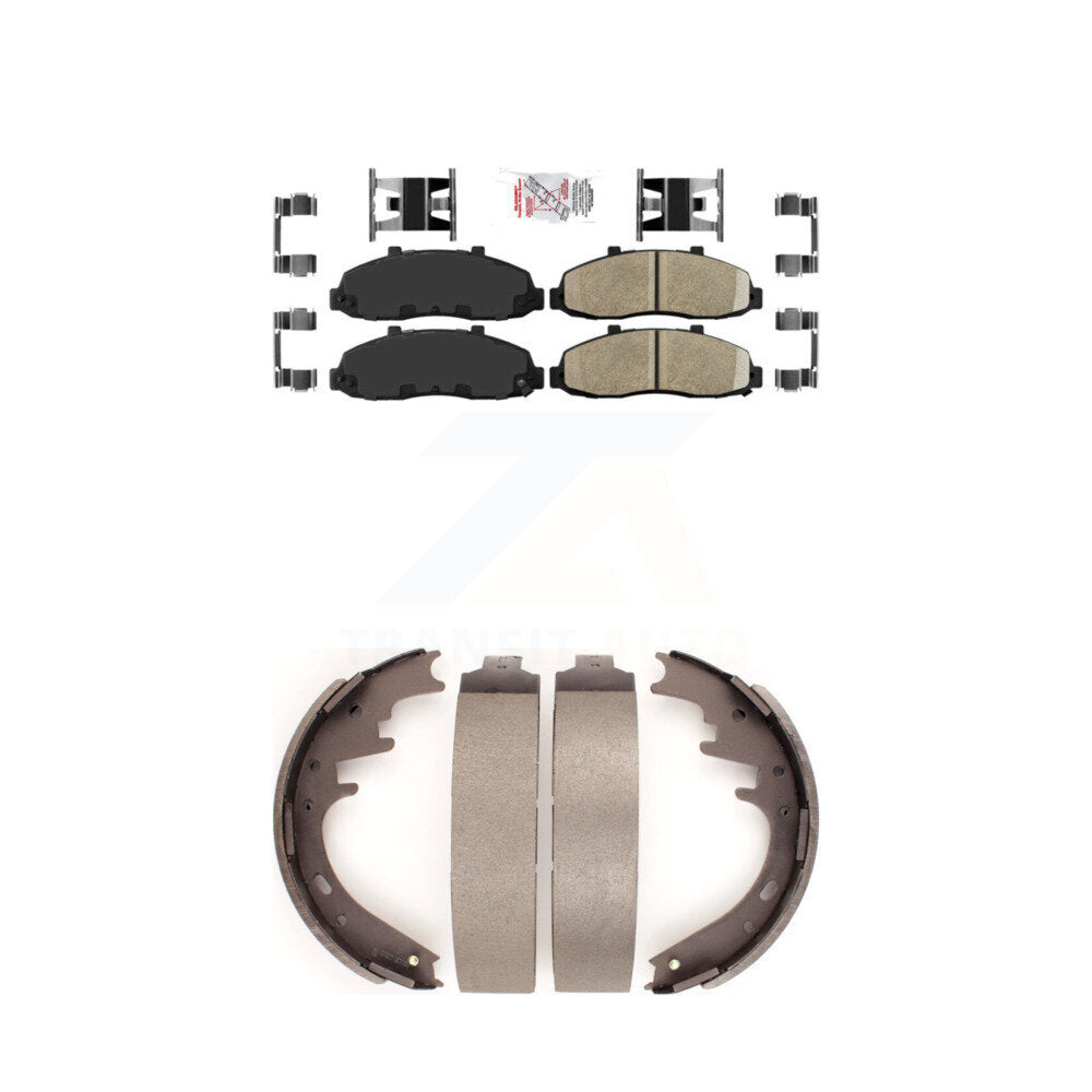 Ceramic Disc Brake Pads Front Rear Kit For Ford F-150