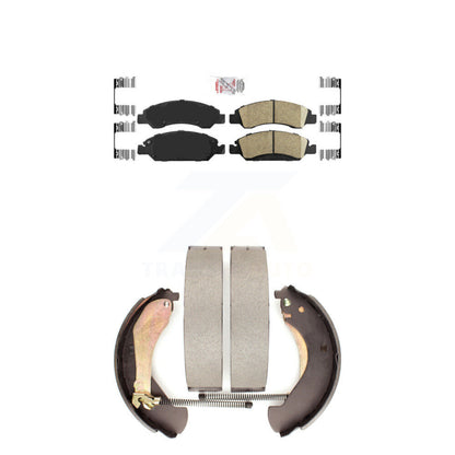 Ceramic Disc Brake Pads Front Rear Kit For Chevrolet GMC Silverado 1500 Sierra