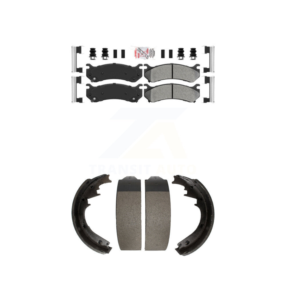 Semi-Metallic Disc Brake Pads Front Rear Kit For 2000 GMC Yukon rear brakes