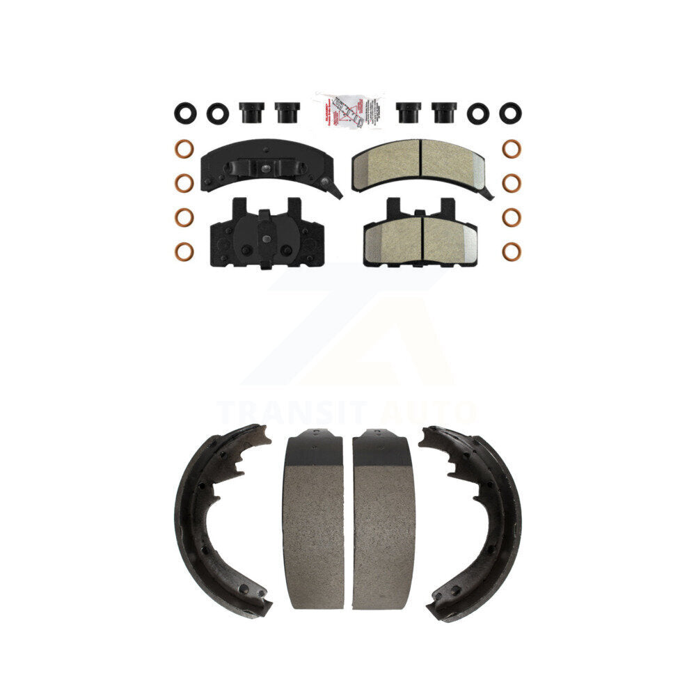 Semi-Metallic Disc Brake Pads Front Rear Kit For Chevrolet GMC K1500 C1500 K2500