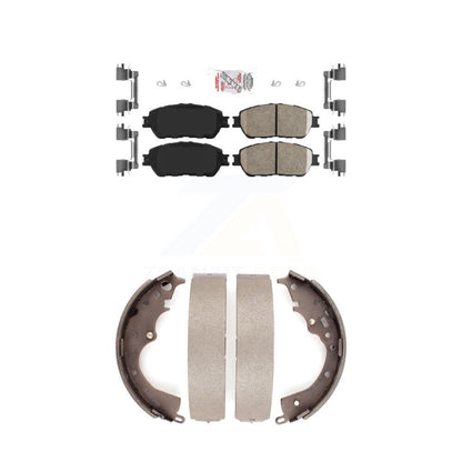 Ceramic Disc Brake Pads Front Rear Kit For 2004-2010 Toyota Sienna