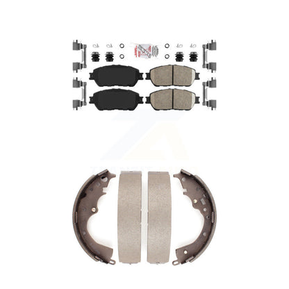 Ceramic Disc Brake Pads Front Rear Kit For 2004-2010 Toyota Sienna