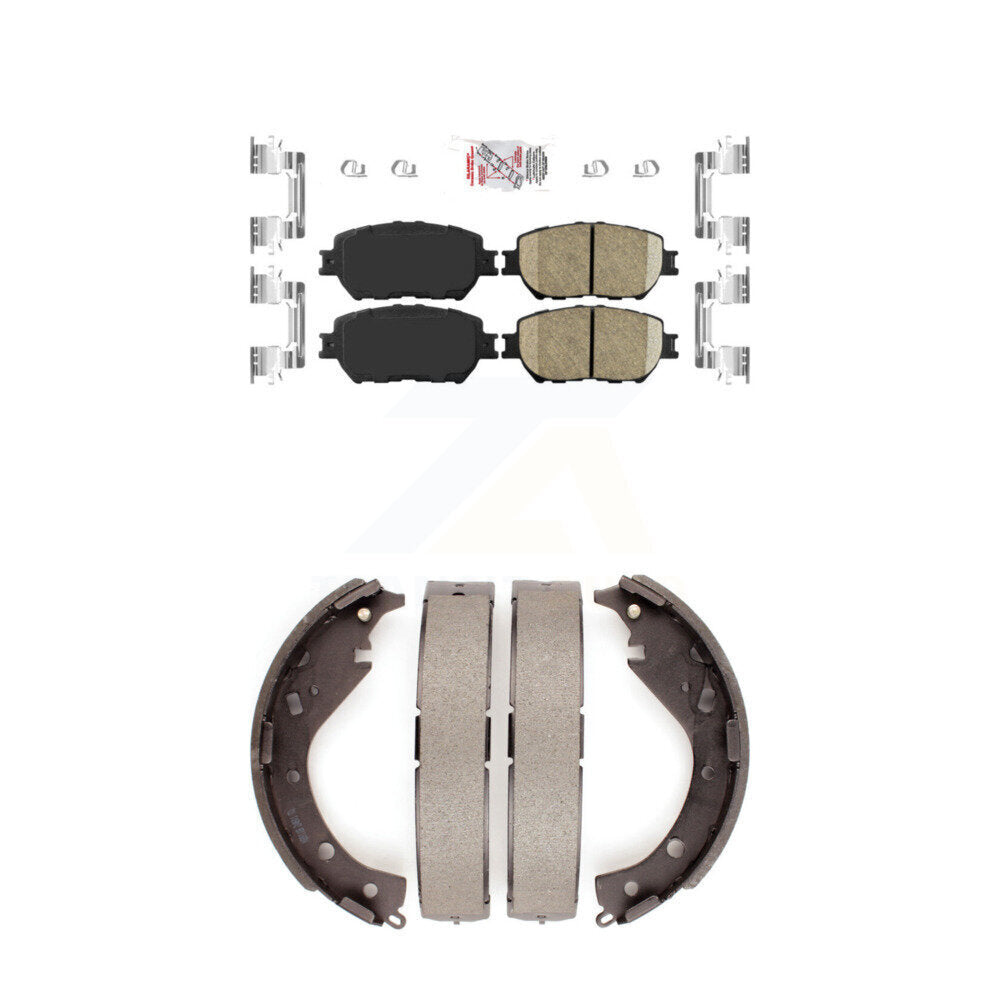 Ceramic Disc Brake Pads Front Rear Kit For Toyota Camry
