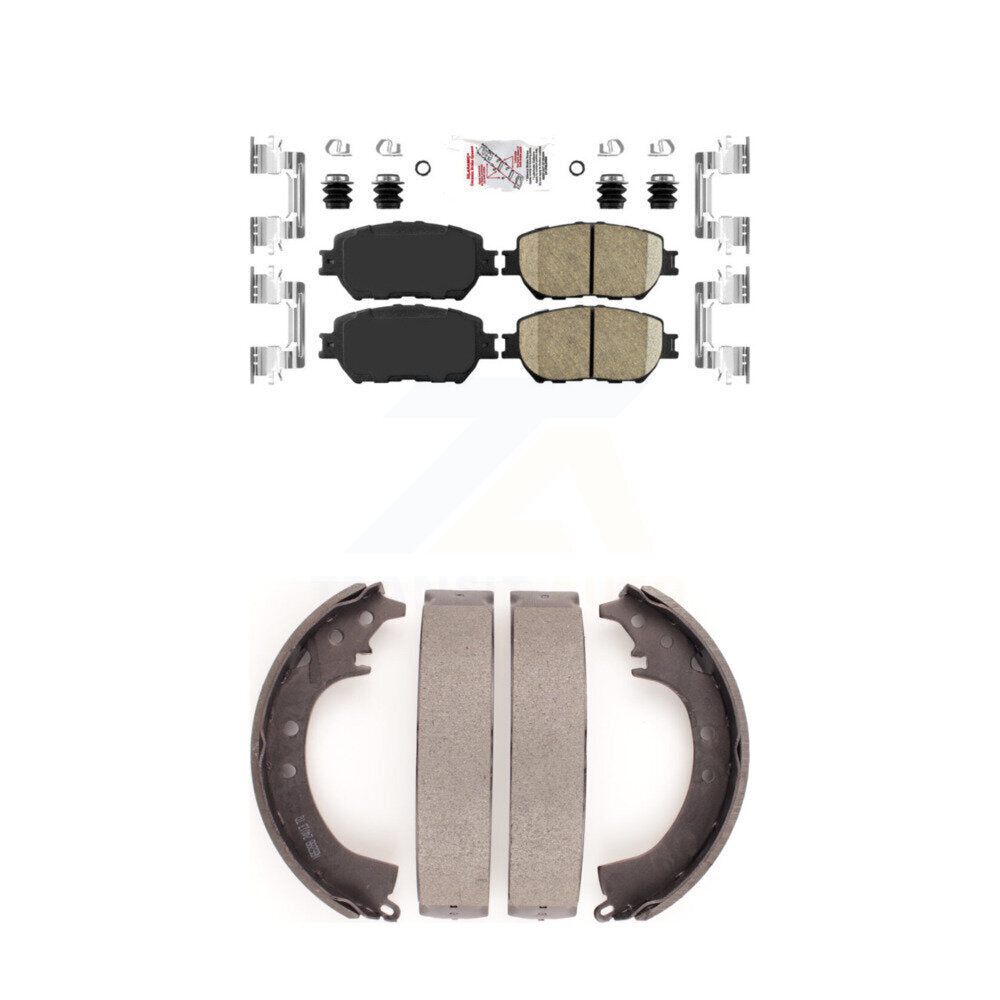 Ceramic Disc Brake Pads Front Rear Kit For Toyota Camry