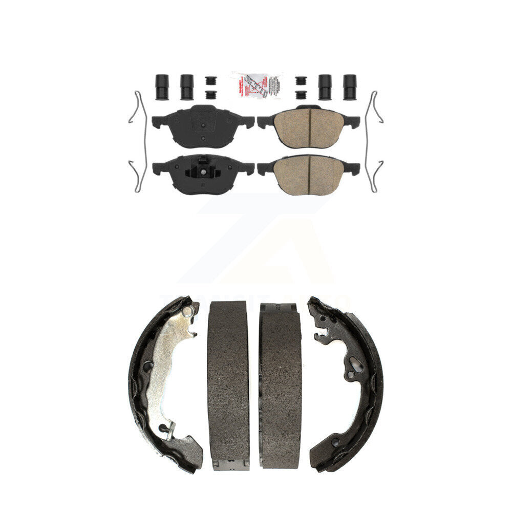 Ceramic Disc Brake Pads Front Rear Kit For Ford Focus