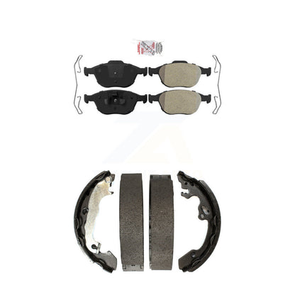 Semi-Metallic Disc Brake Pads Front Rear Kit For Ford Focus SVT