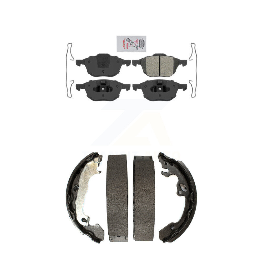 Semi-Metallic Disc Brake Pads Front Rear Kit For Ford Focus