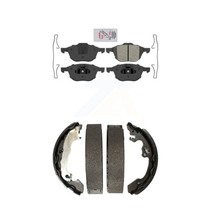 Semi-Metallic Disc Brake Pads Front Rear Kit For Ford Focus
