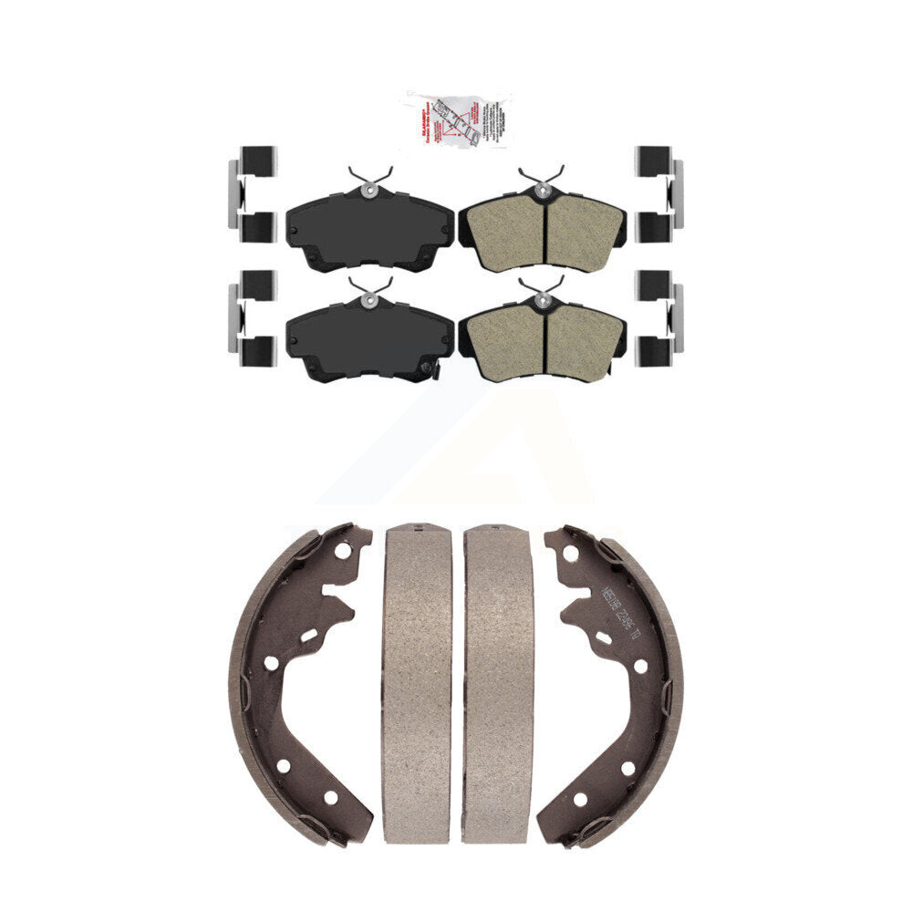 Semi-Metallic Disc Brake Pads Front Rear Kit For 2003-2005 Dodge Neon SRT-4