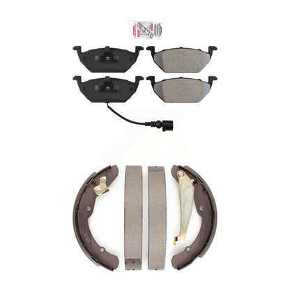 Semi-Metallic Disc Brake Pads Front Rear Kit For Volkswagen Jetta