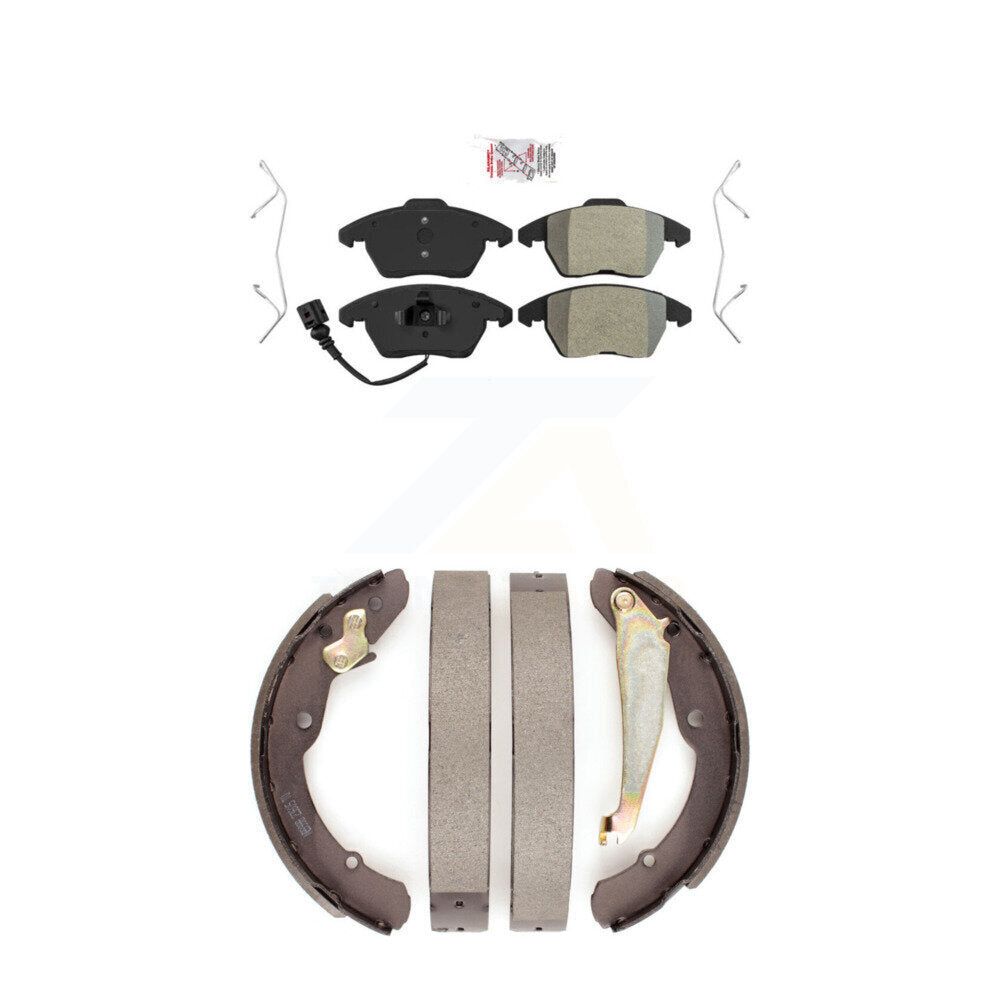 Semi-Metallic Disc Brake Pads Front Rear Kit For Volkswagen Jetta Beetle