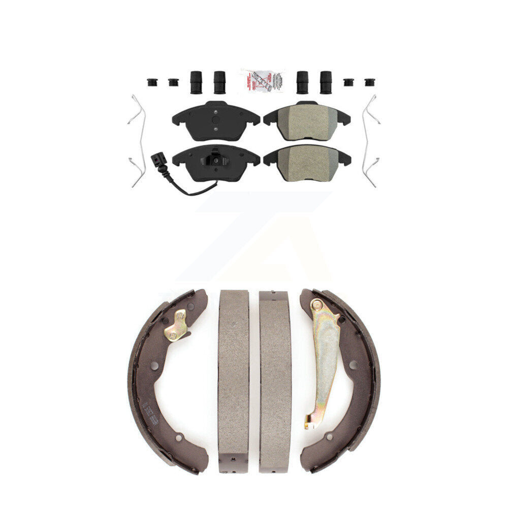 Semi-Metallic Disc Brake Pads Front Rear Kit For Volkswagen Jetta Beetle