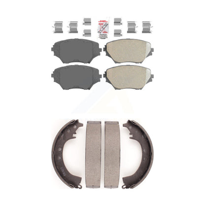 Ceramic Disc Brake Pads Front Rear Kit For 2001-2002 Toyota RAV4