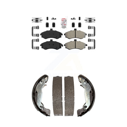 Semi-Metallic Disc Brake Pads Front Rear Kit For Hyundai Elantra