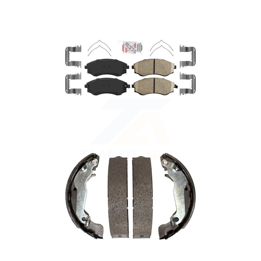 Ceramic Disc Brake Pads Front Rear Kit For Hyundai Elantra Tiburon