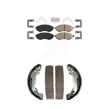 Ceramic Disc Brake Pads Front Rear Kit For Hyundai Elantra Tiburon