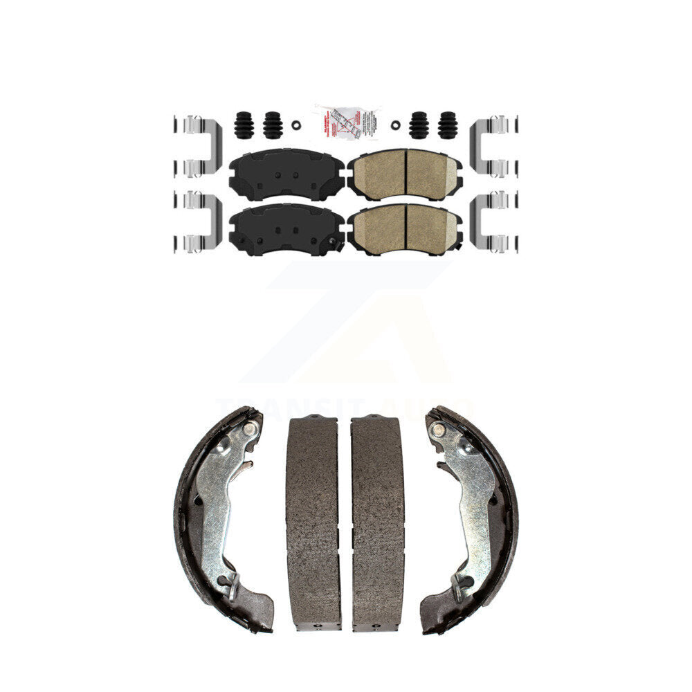 Ceramic Disc Brake Pads Front Rear Kit For Hyundai Elantra