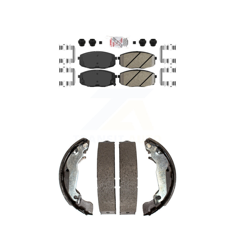 Ceramic Disc Brake Pads Front Rear Kit For Hyundai Elantra