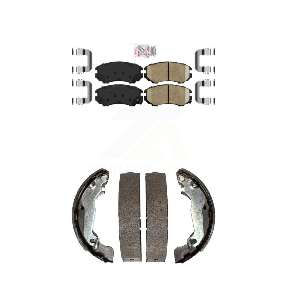 Ceramic Disc Brake Pads Front Rear Kit For Hyundai Elantra