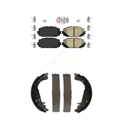 Ceramic Disc Brake Pads Front Rear Kit For 2012-2013 Toyota Yaris SE
