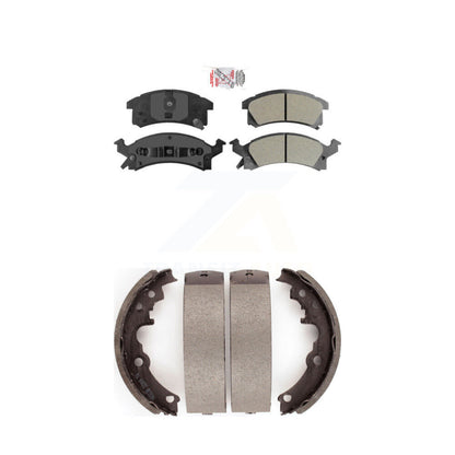 Semi-Metallic Disc Brake Pads Front Rear Kit For Chevrolet Cavalier Pontiac Am