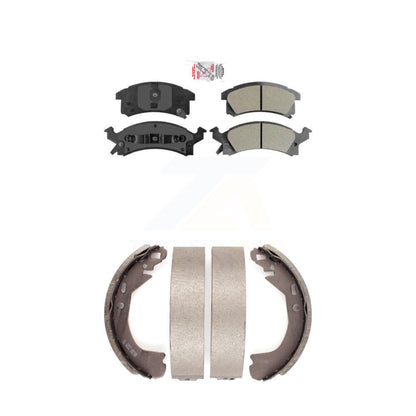 Semi-Metallic Disc Brake Pads Front Rear Kit For Chevrolet Cavalier Beretta
