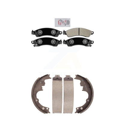 Semi-Metallic Disc Brake Pads Front Rear Kit For Chevrolet Camaro Pontiac