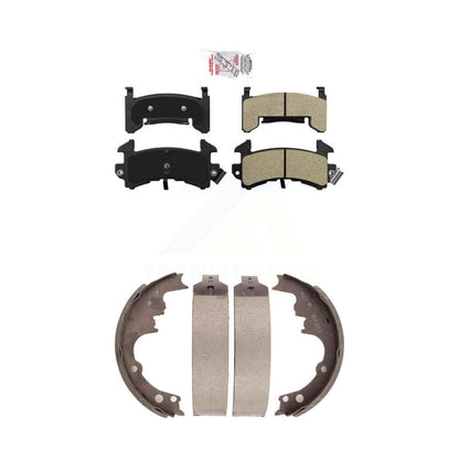 Semi-Metallic Disc Brake Pads Front Rear Kit For Chevrolet S10 GMC Camaro Sonoma