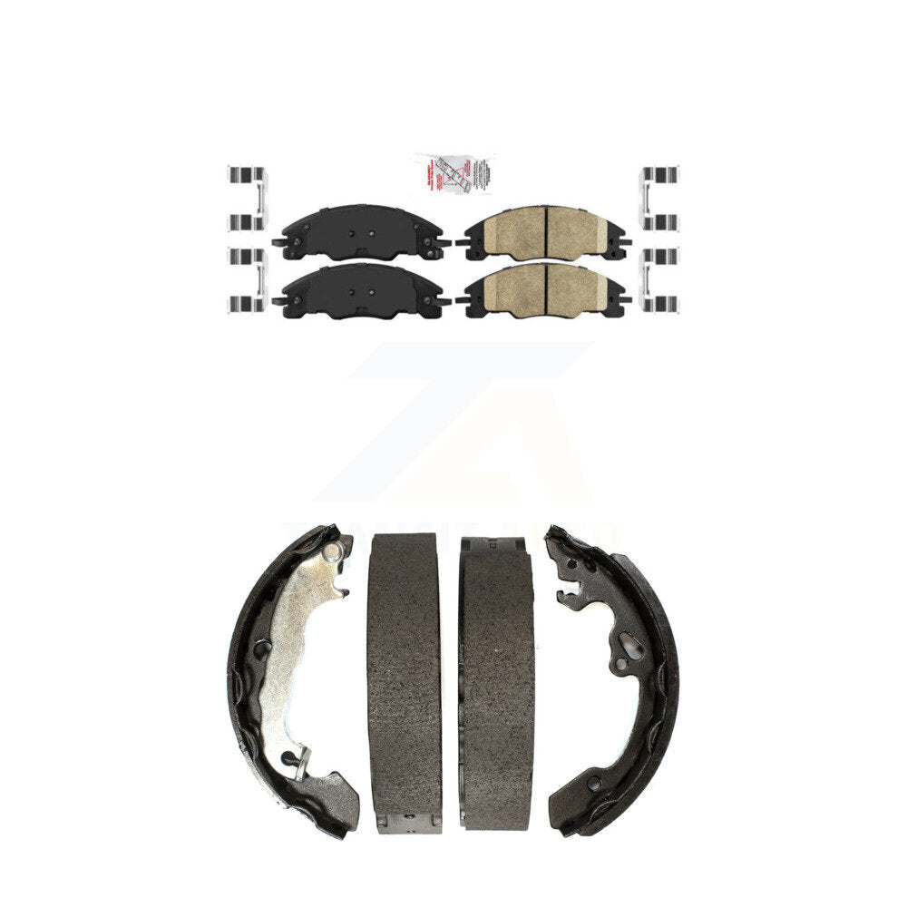 Ceramic Disc Brake Pads Front Rear Kit For 2008-2011 Ford Focus