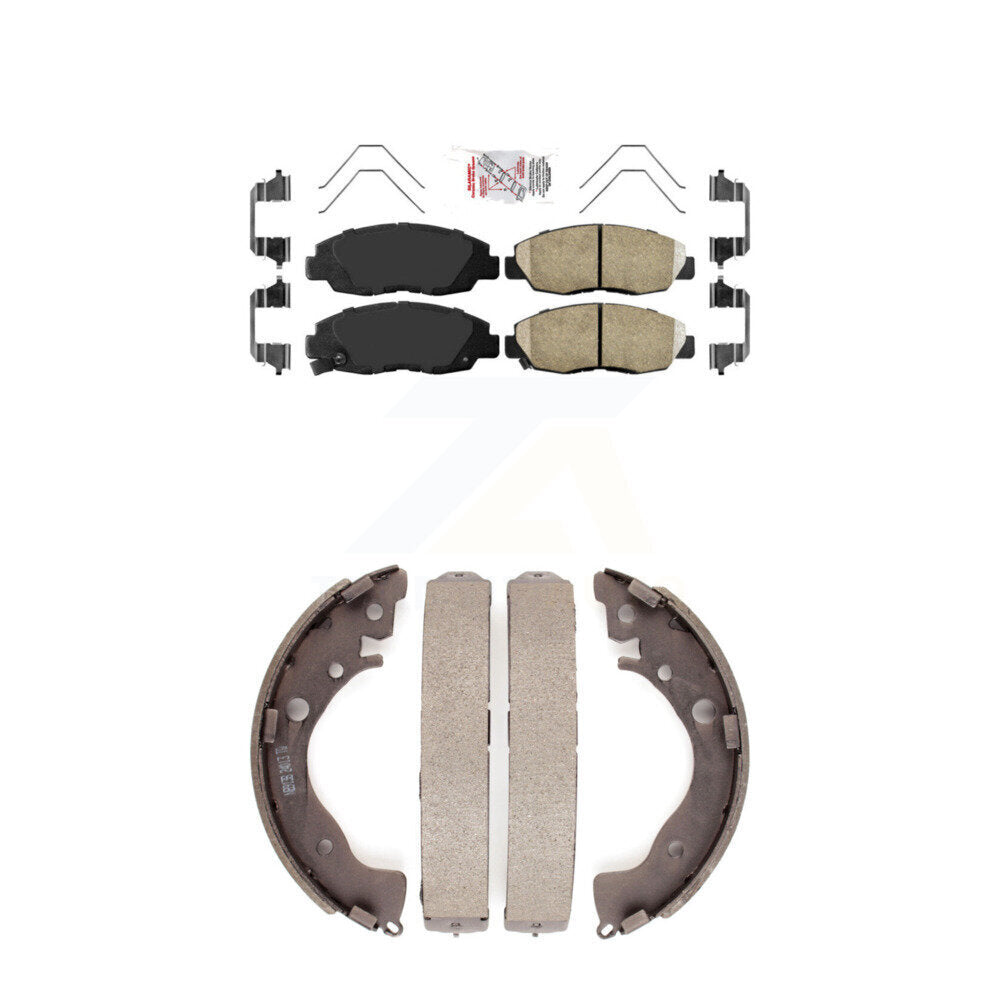 Ceramic Disc Brake Pads Front Rear Kit For Honda Civic