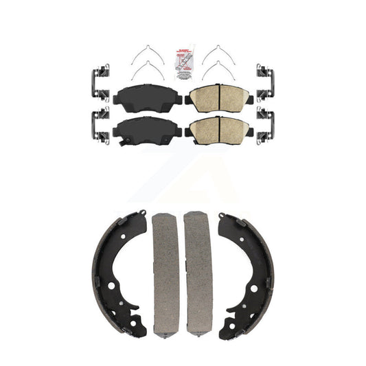 Ceramic Disc Brake Pads Front Rear Kit For Honda Civic