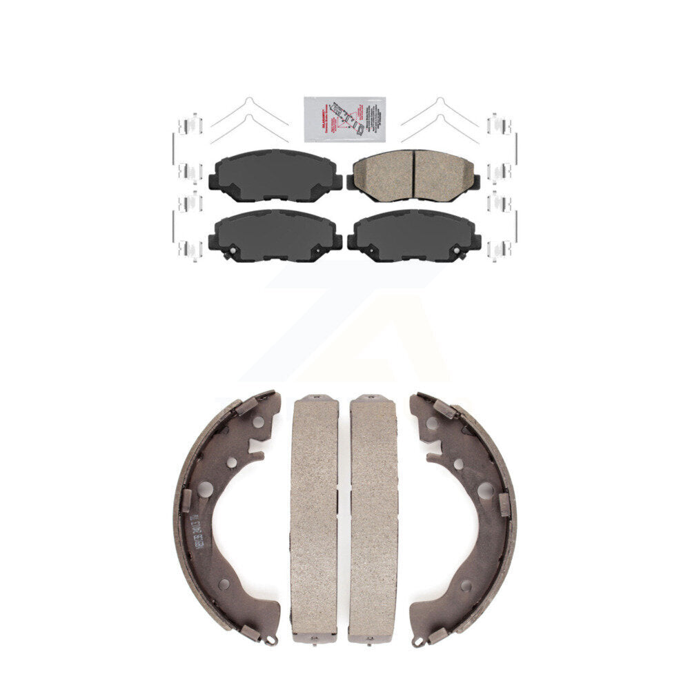 Ceramic Disc Brake Pads Front Rear Kit For Honda Civic