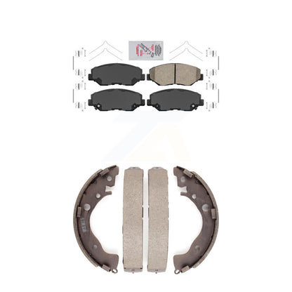 Ceramic Disc Brake Pads Front Rear Kit For Honda Civic