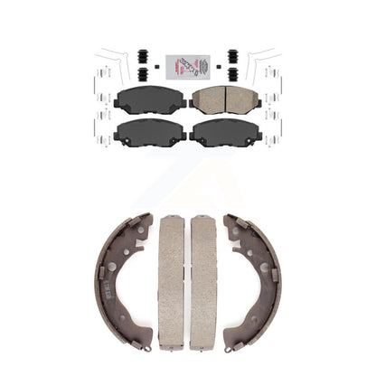 Ceramic Disc Brake Pads Front Rear Kit For Honda Civic