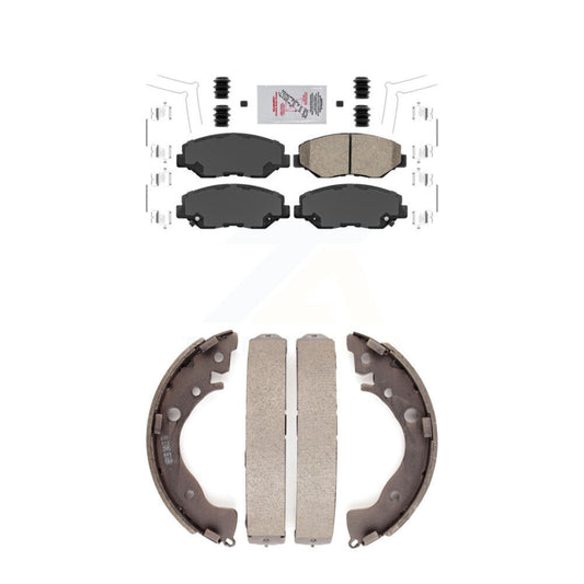 Ceramic Disc Brake Pads Front Rear Kit For Honda Civic