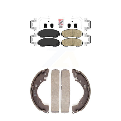 Ceramic Disc Brake Pads Front Rear Kit For Honda Civic