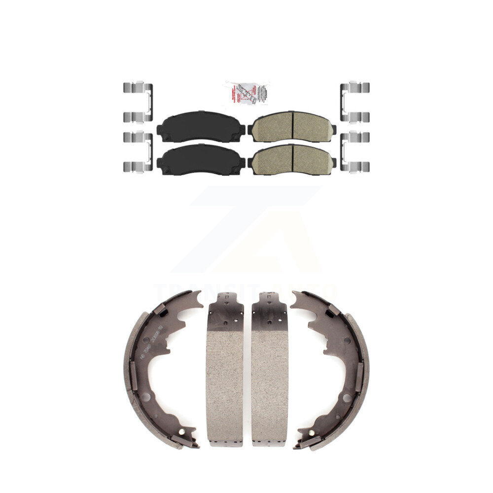 Ceramic Disc Brake Pads Front Rear Kit For Ford Ranger Mazda B4000 B3000 B2300