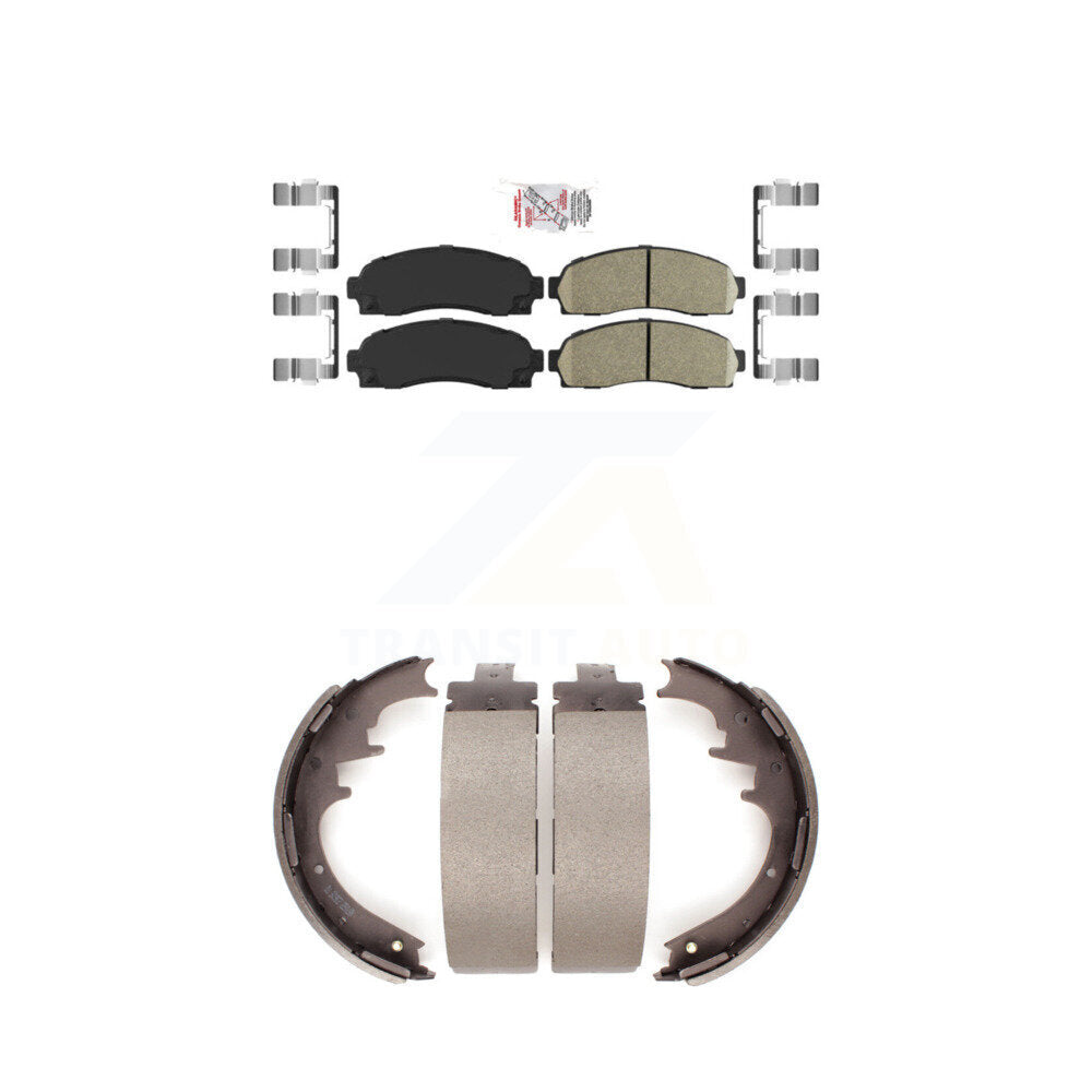 Ceramic Disc Brake Pads Front Rear Kit For Ford Ranger Mazda B4000 B3000 B2300