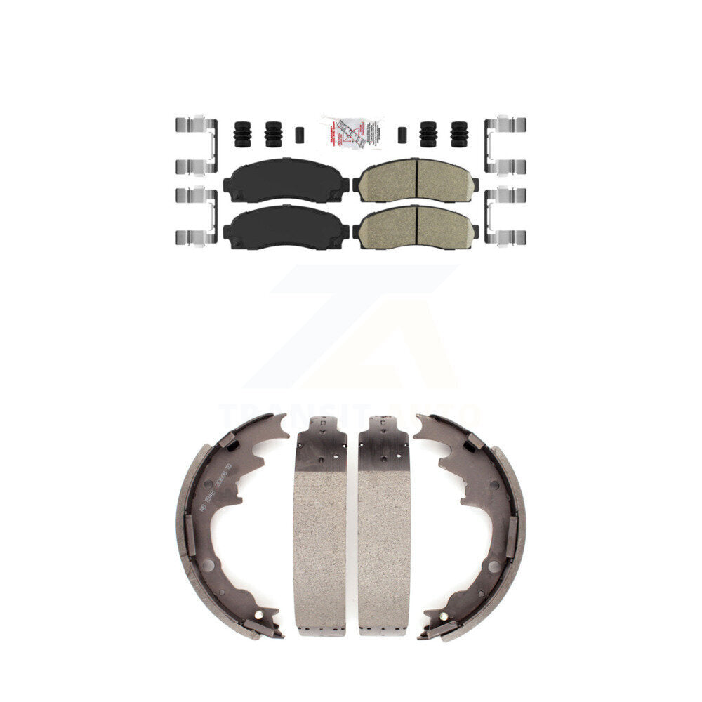 Ceramic Disc Brake Pads Front Rear Kit For Ford Ranger Mazda B4000 B3000 B2300