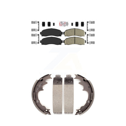 Ceramic Disc Brake Pads Front Rear Kit For Ford Ranger Mazda B4000 B3000 B2300