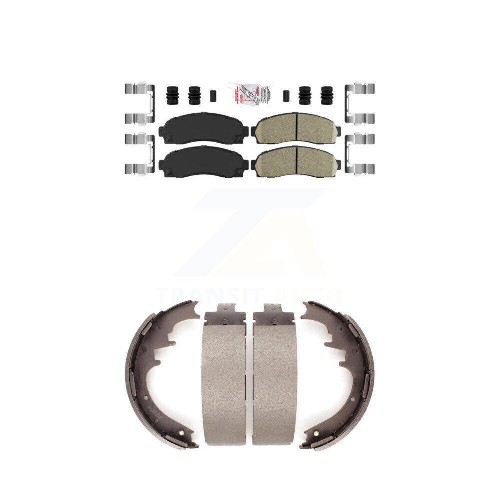 Ceramic Disc Brake Pads Front Rear Kit For Ford Ranger Mazda B4000 B3000 B2300