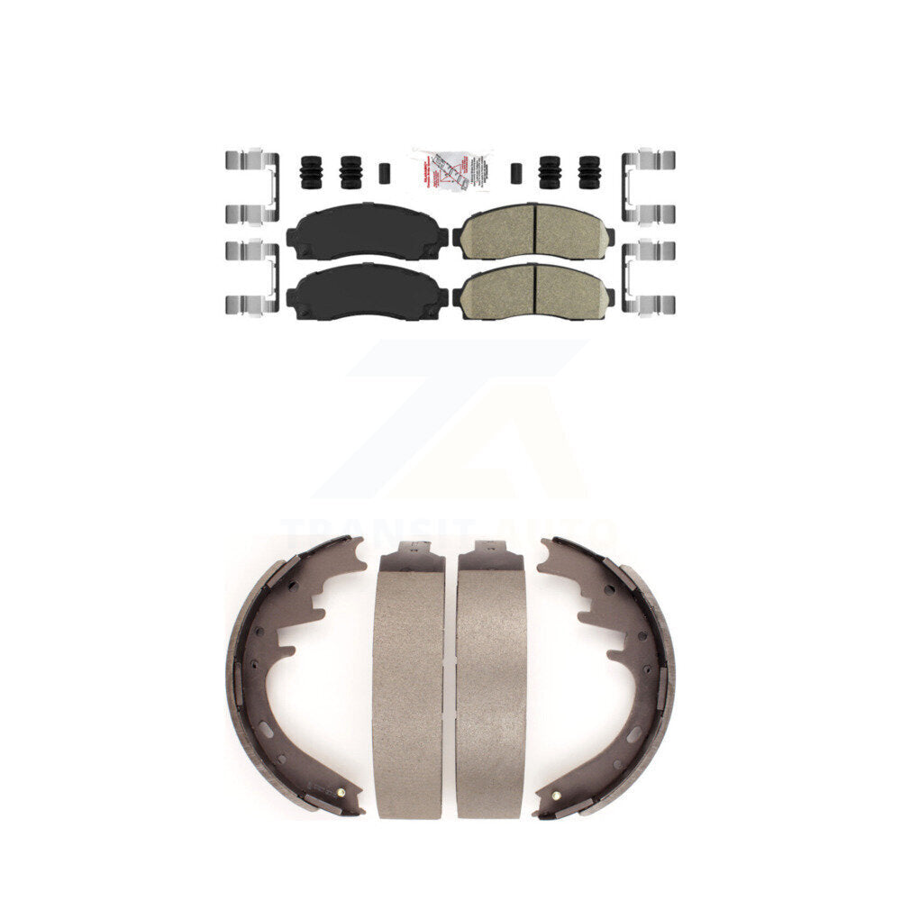 Ceramic Disc Brake Pads Front Rear Kit For 2001-2002 Ford Explorer Sport Trac