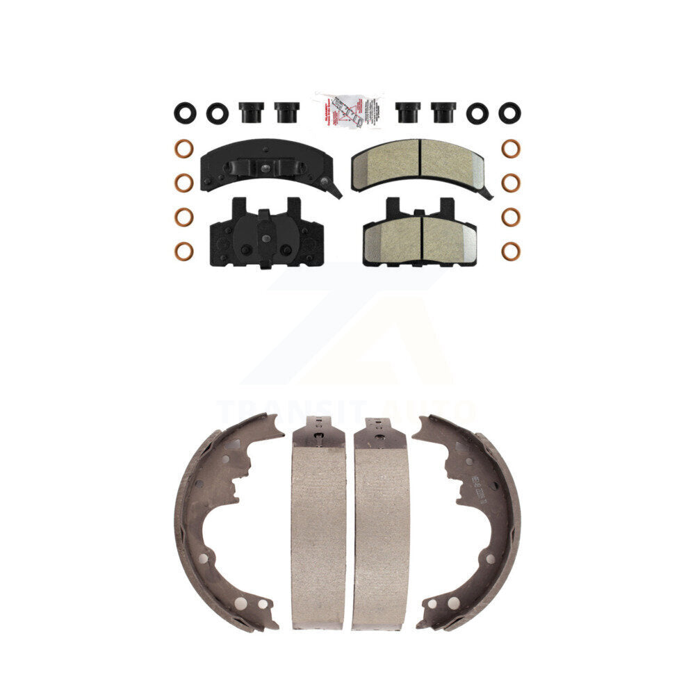 Semi-Metallic Disc Brake Pads Front Rear Kit For Chevrolet Astro GMC Safari AWD