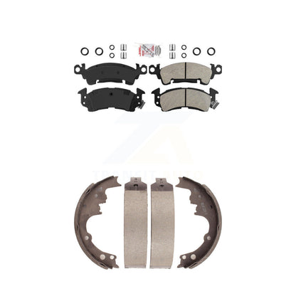 Semi-Metallic Disc Brake Pads Front Rear Kit For Chevrolet Astro GMC Safari