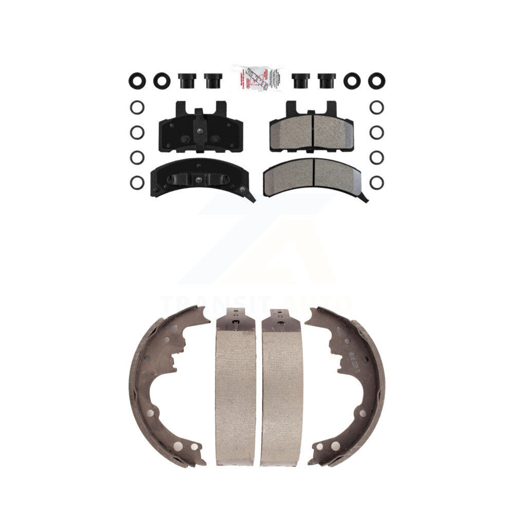 Semi-Metallic Disc Brake Pads Front Rear Kit For Chevrolet Astro GMC Safari AWD