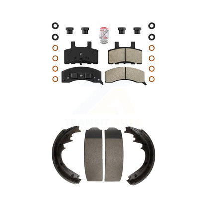 Semi-Metallic Disc Brake Pads Front Rear Kit For Chevrolet Tahoe GMC K1500 Yukon